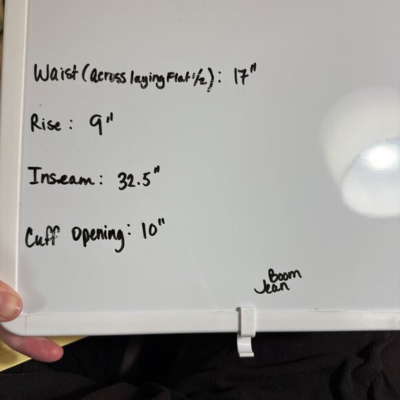 Boom Boom Trouser Jeans Wide Leg Juniors 13 Mid Rise Straight Leg Dark Wash - Picture 11 of 11